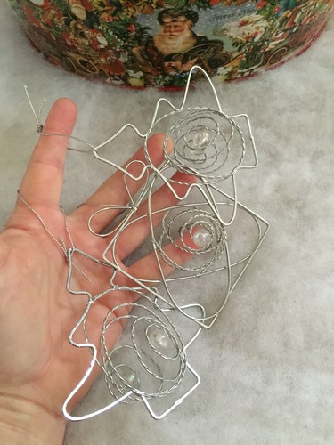 Unusual metal silver - silver, wire