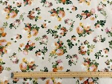 Rose Curtain Fabric Yellow