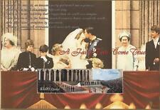 LARGE 9" x 6" PRINCE CHARLES LADY DIANA ROYAL WEDDING MNH STAMP SHEETLET