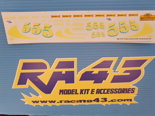 Decal subaru impreza - 1/24,