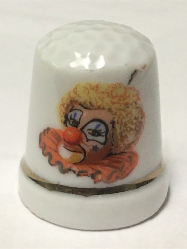 Clown thimble vintage - vintage, souvenir