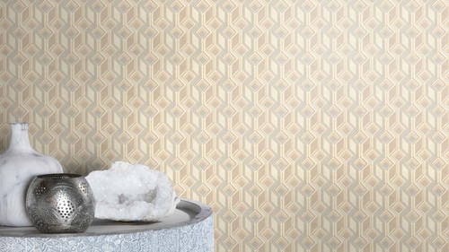 Fleece wallpaper rasch - rasch, beige