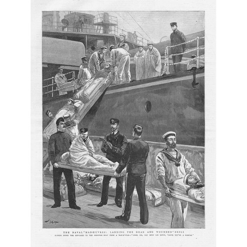 Naval manoeuvres landing the - manoeuvres, :