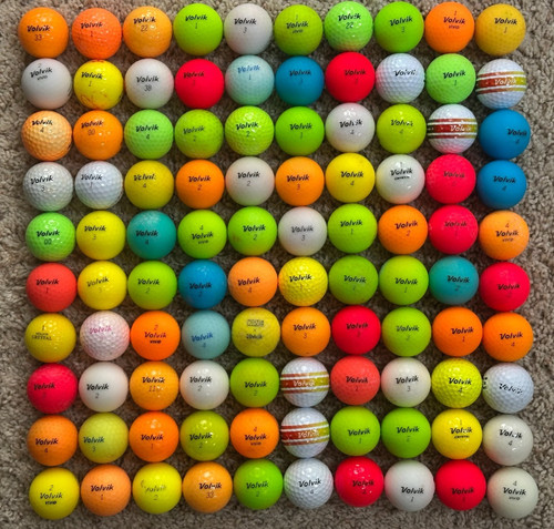 100 volvik golf balls used - balls,