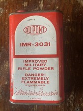 VINTAGE EMPTY IMR-3031 DUPONT GUN POWDER TIN CAN  PM-223