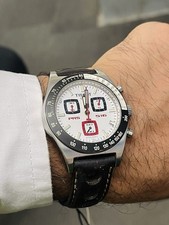 Tissot PRS 516 Men's Silver Dial Chronograph Watch with Authenticity Certificate