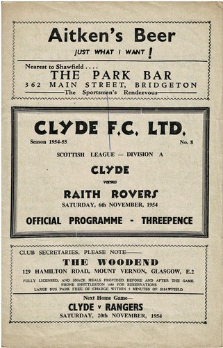 Clyde raith rovers scottish - v,