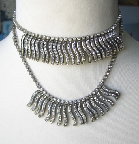 Vintage deco necklace - deco,