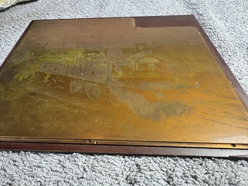 Copper etched printing - , plate