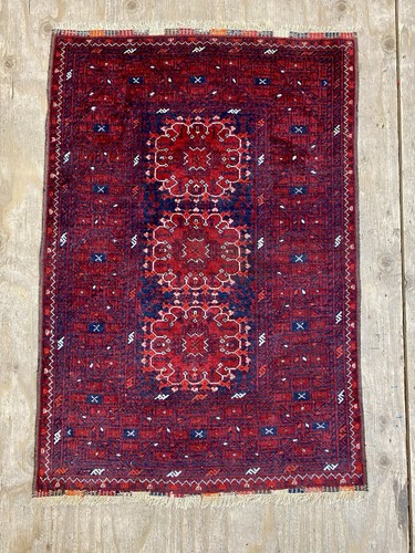 Vintage bokhara hand knotted - bokhara,