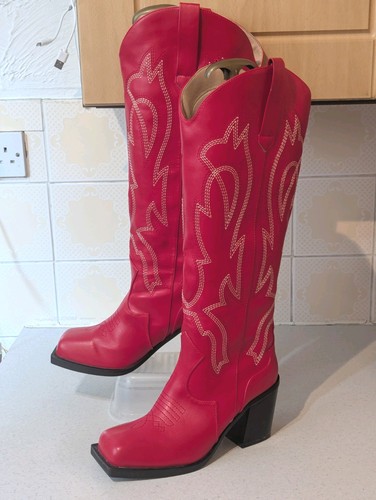 Red cowboy boots 40 - cowboy, uk