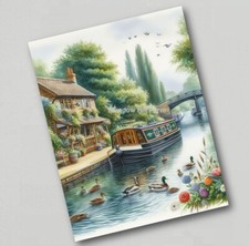 Fridge Magnet Canal Barge Narrow Boat British Waterways (2)