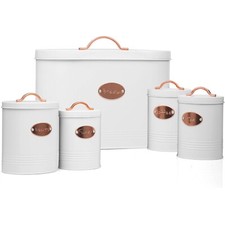 5pc Kitchen Set Bread Bin Tea