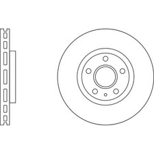 2x Brake Discs Vented For
