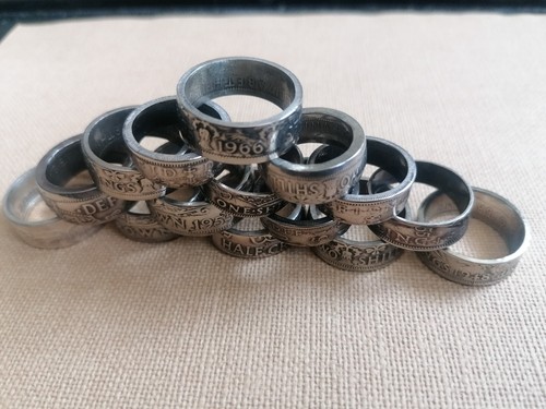 Hand made english coin rings - english,