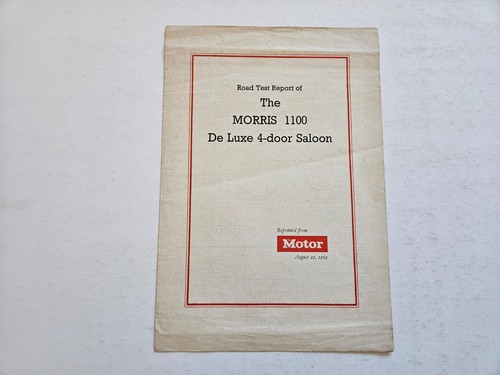 Morris 1100 launch motor - morris,