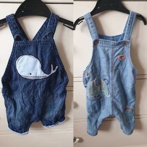 Baby denim dungarees - baby,