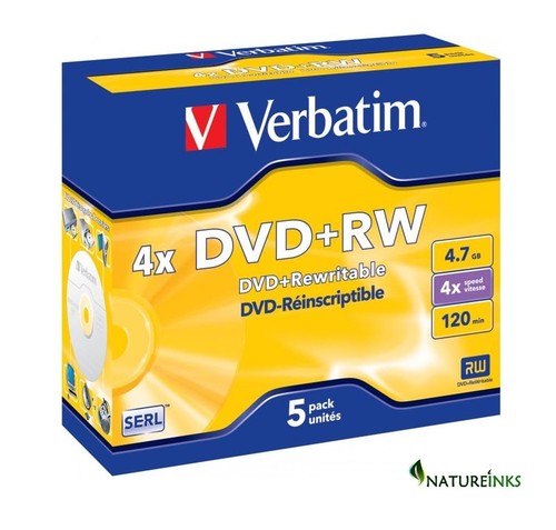 Verbatim 43229 blank dvd rw - 5,
