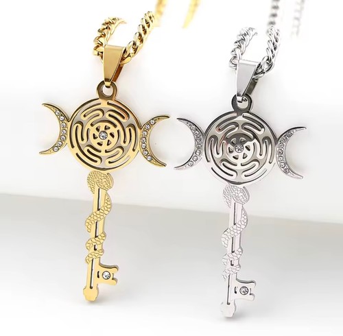 Hecate key necklace triple - hecate,