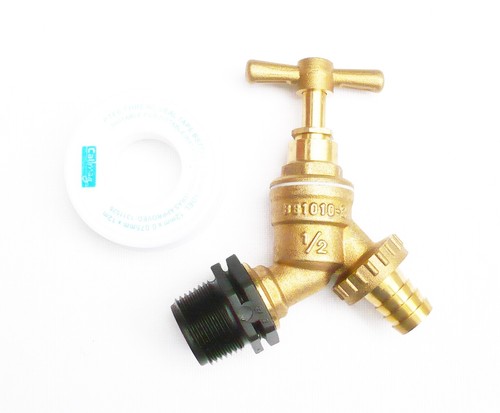 Brass water butt tap - tap, to