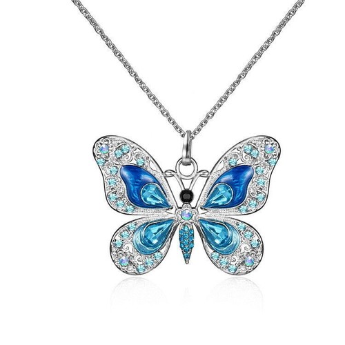 Crystal colourful butterfly - colourful,