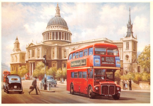 Old bus postcard - , routemaster