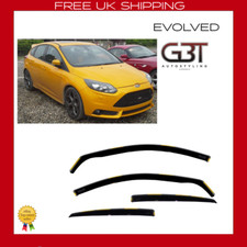 for FORD FOCUS MK3 Saloon Hatchback 5-door 2011-2018 4-pc Wind Deflectors