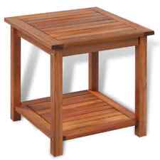 Side Table Solid Wood Indoor Outdoor Garden Patio small Coffee Pool Tables Brown