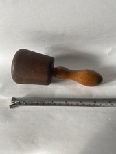 Vintage Small Wooden Carving Carvers Mallet Lignum Vitae? 6”