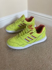 Adidas A.R. Trainer Retro Tennis Sneakers Semi Solar Yellow Red UK 6