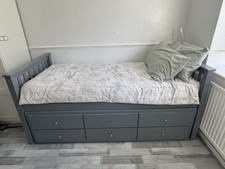Charcoal Trundle Bed 2-in-1