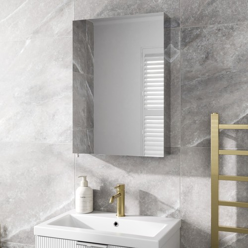 Bathroom single door mirror - bathroom,