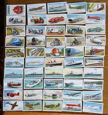 WILLS: Speed (Trains, Boats, Planes, Cars etci) 1938 Full Set 50 Cigarette Cards
