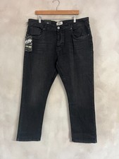 Mens Black Denim Jeans - Waist