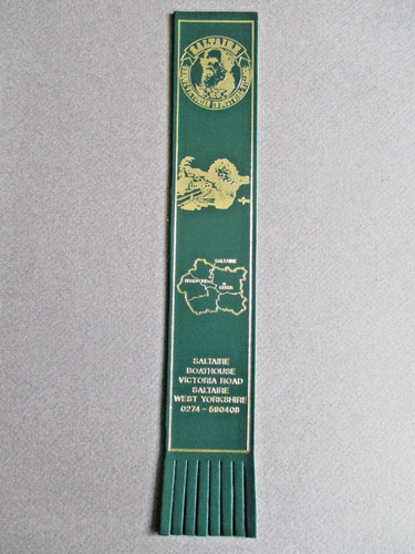 Leather bookmark saltaire - bookmark,
