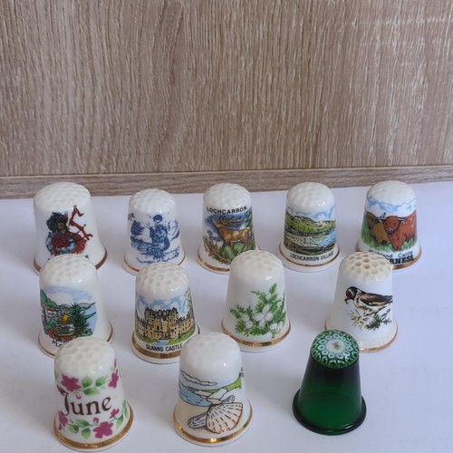 Mixed lot thimbles - lot, bone