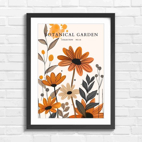 Botanical garden orange daisy - garden,