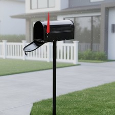 Metal Mailbox Post Lockable