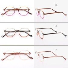 Men Women Universal Vintage Polygon Eyeglass Frames Full Rim Spectacles Glasses