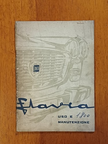 Maintenance use manual - manual, lancia