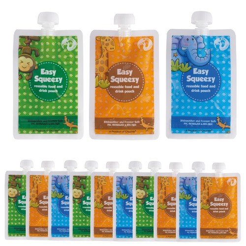 Pack reusable food pouches - 10,