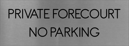 Private forecourt parking - private,