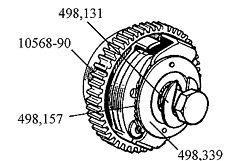 TRIUMPH NORTON BSA LUCAS MAGNETO ATD CENTRE NUT + C WASHER +CUP WASHER 498339