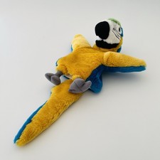 Dowman Soft Touch Soft Toy Cuddly Plush Macaw Parrot Bird Hand Glove Puppet 11”