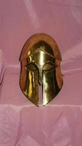 Solid brass finish helmet - solid,