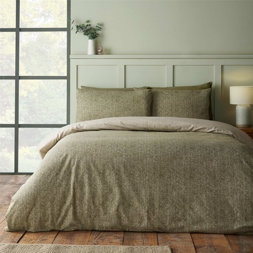 Brushed herringbone cotton - brushed,