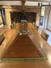 Oak canopy snooker table - snooker,