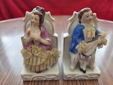 Set Of 2 Vintage Figurines, Male And Female