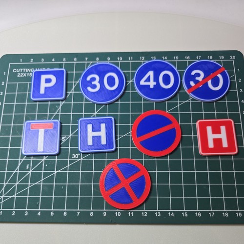 Road signs toy printed - toy, 3d