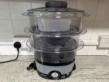 Tefal Steam Cuisine,  Vita Saveur, Ultra Compact Electric 3 Tier Steamer. See Ad